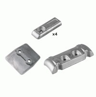 Mercury Anode kit V6 - V8 - Hardware not included - Zinc - KITMERCURYV6-V8 - Tecnoseal